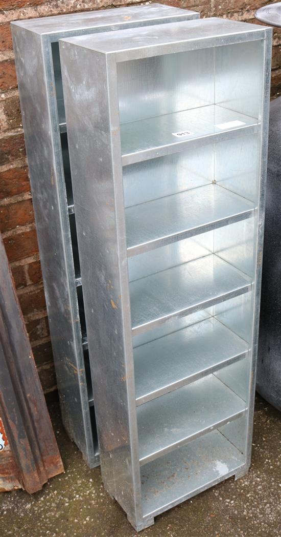 2 metal storage cabinets